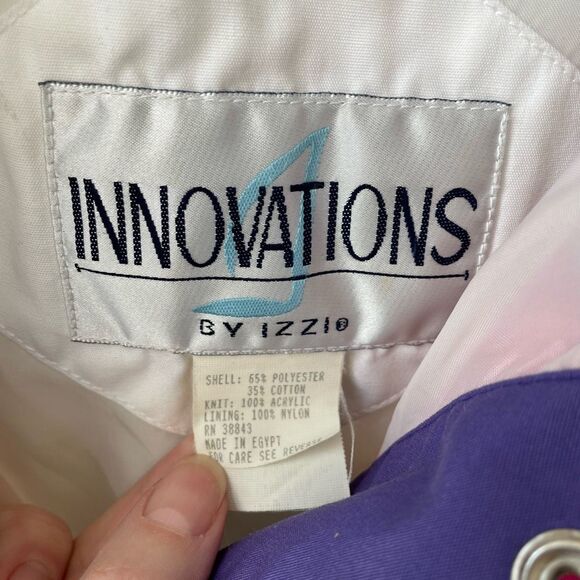 Vintage 80s 90s Innovations Izzi Lightweight Spring Parka Jacket XL - Picture 5 of 12